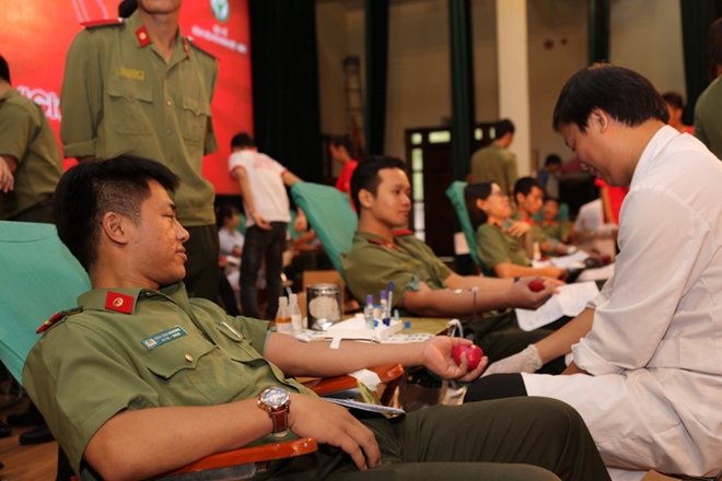 Ngày hội hiến máu Học viện An ninh nhân dân - Ảnh minh hoạ 7